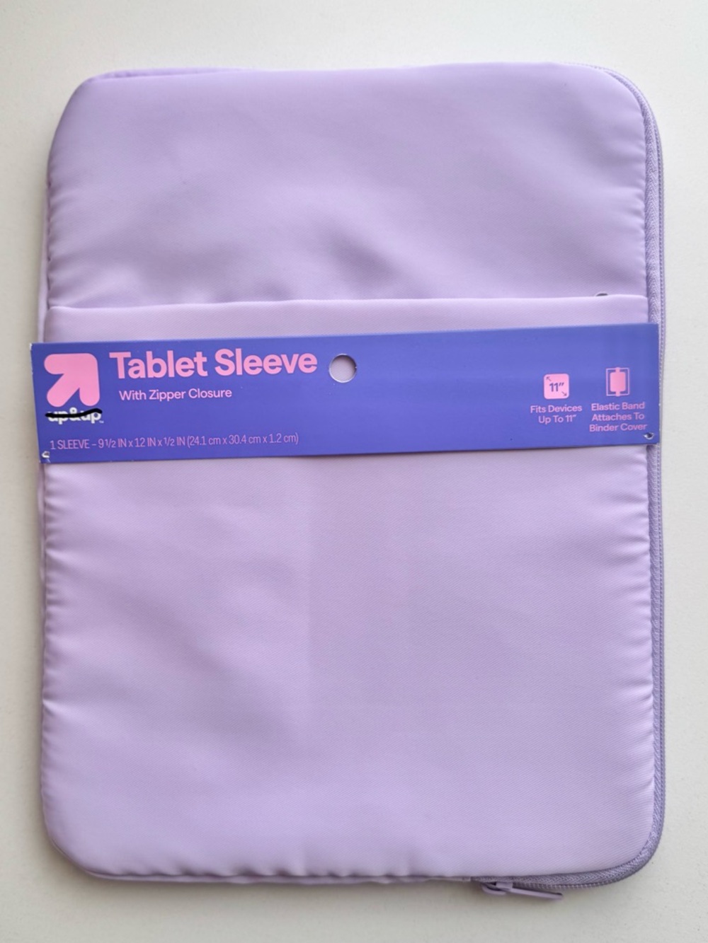 🦋 3/$15 Up&Up lavender tablet sleeve with zipper closure